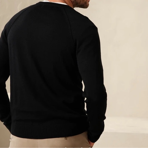 LIGHT OATMEAL HEATHER MERINO WOOL SWEATER - Picture 2 of 3